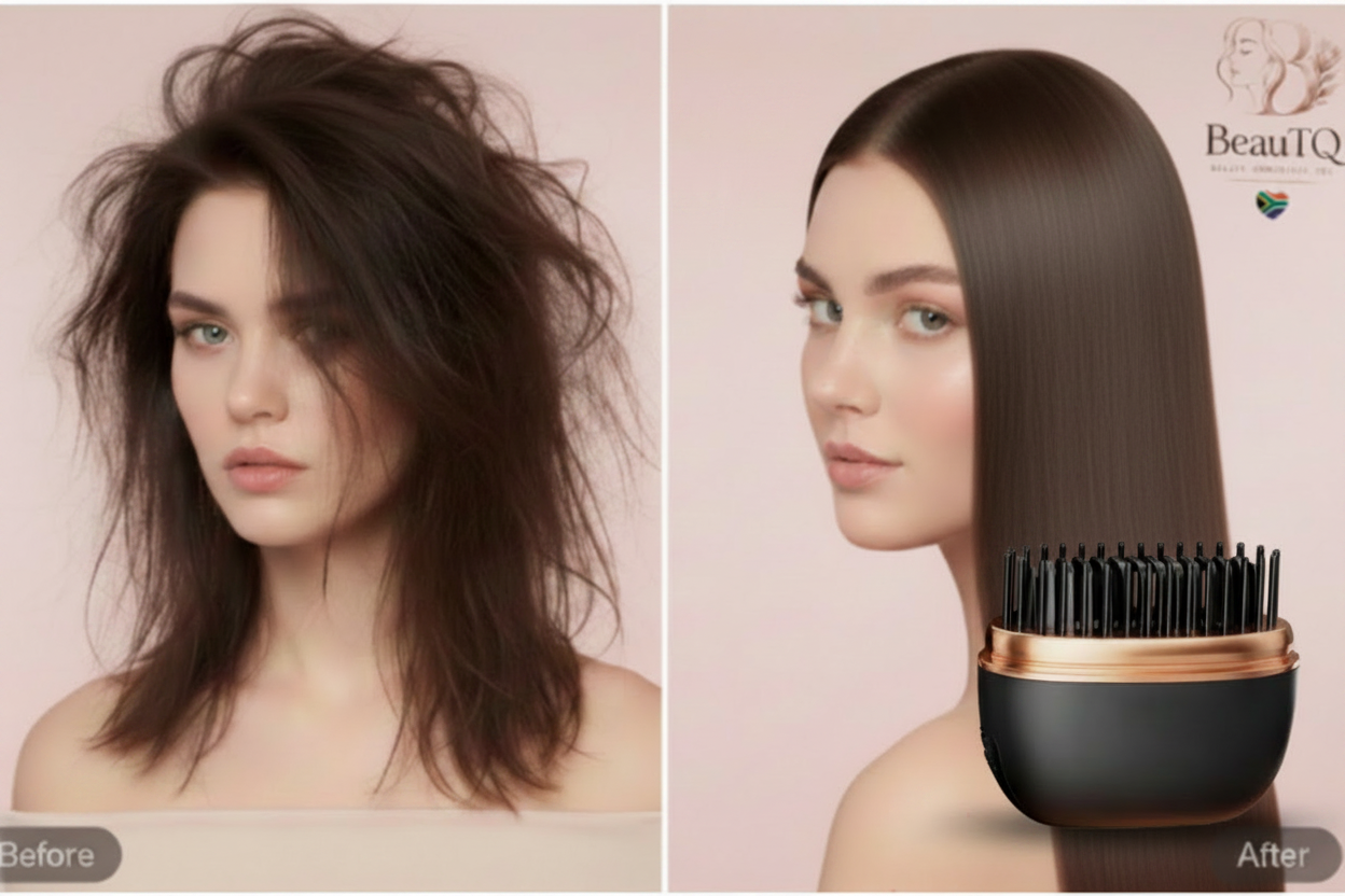 BeauTQ LumiStraight Before & After - No Centre Logo