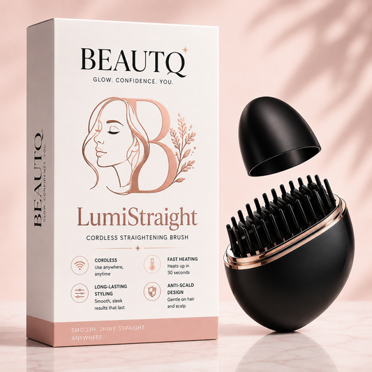 BeauTQ LumiStraight™ — Cordless Straightening Brush